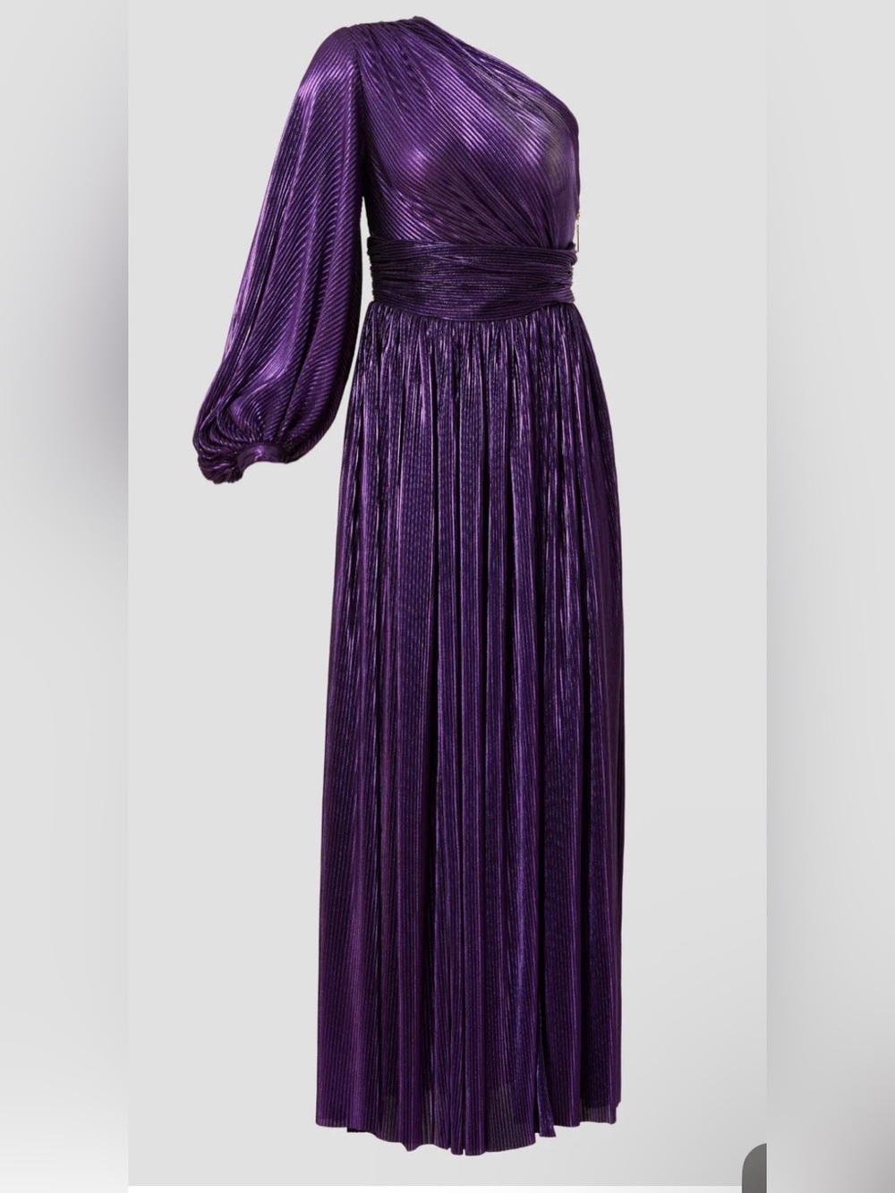 Bronx and Banco purple Florence dress 
One-Shoulder Pleated evening Deep Purple